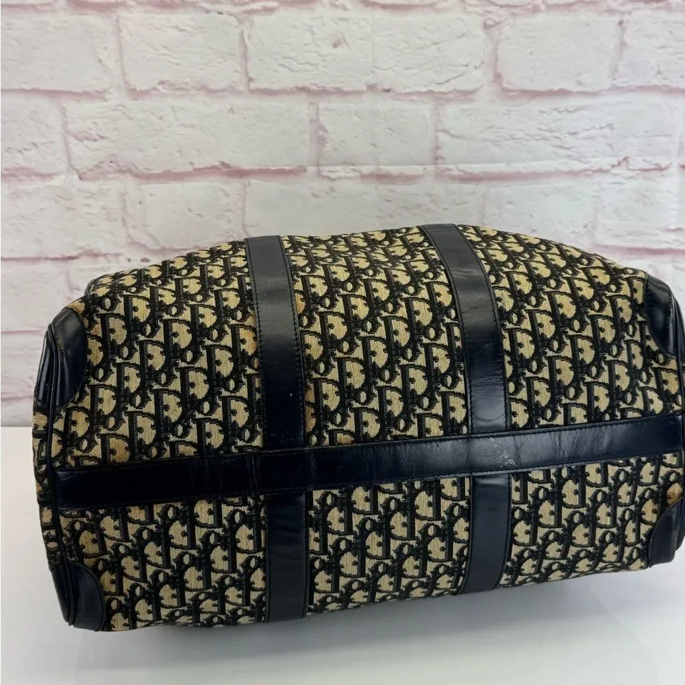 VINTAGE CHRISTIAN DIOR TROTTER BOSTON WEEKENDER BAG